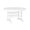 Flash Furniture Colonel Commercial Grade Indoor/Outdoor 48-in Rnd Recycled HDPE Adirondack Dining Table for 4, Wht LE-HMP-248-01-WHT-GG - alternate 1